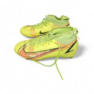 Nike Kids Neon Green High-Top Soccer Cleats